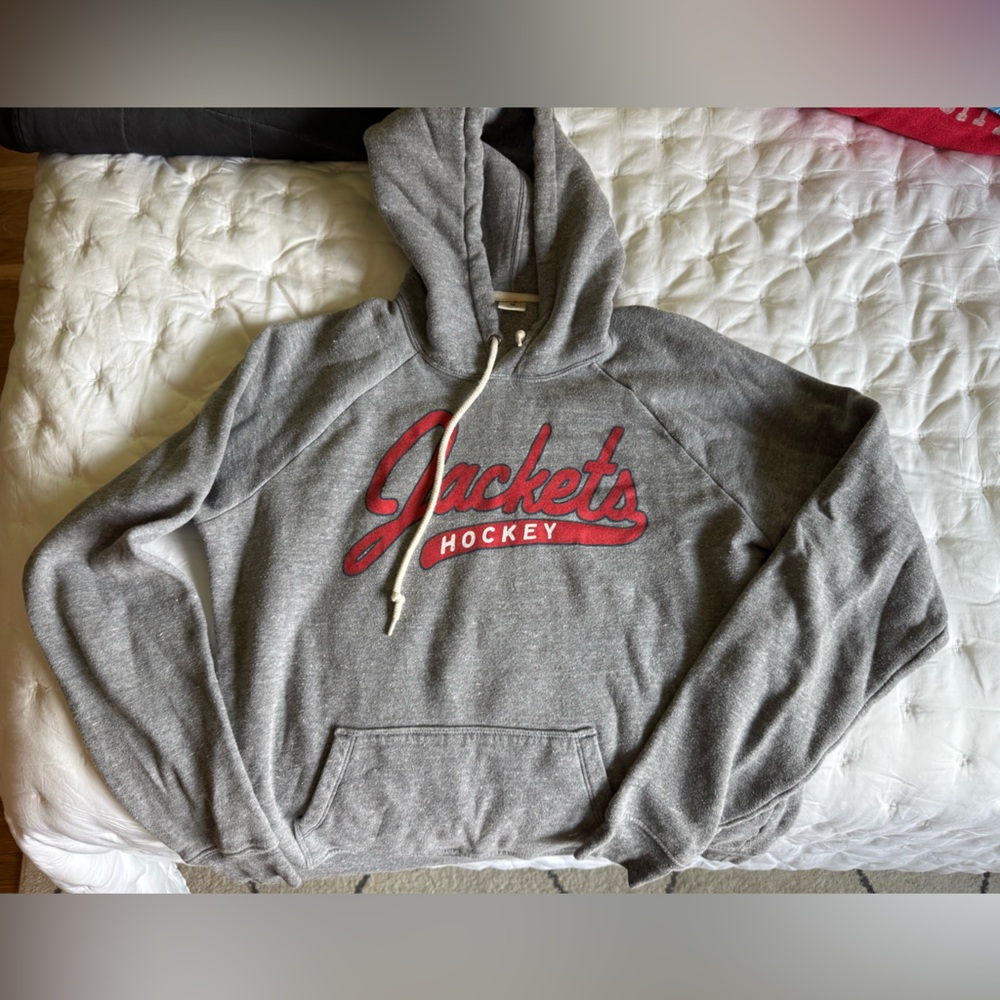 HOMAGE Columbus blue jackets Gray Hoodie